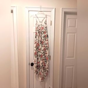 Takara Juniors High low Spaghetti Strap  Floral Dress size Large
